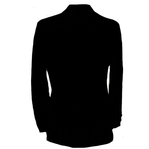 ST JOHN BASICS Marie Gray ~BLACK SANTANA KNIT SKIRT SUIT Blazer/Jacket … - Picture 4 of 4